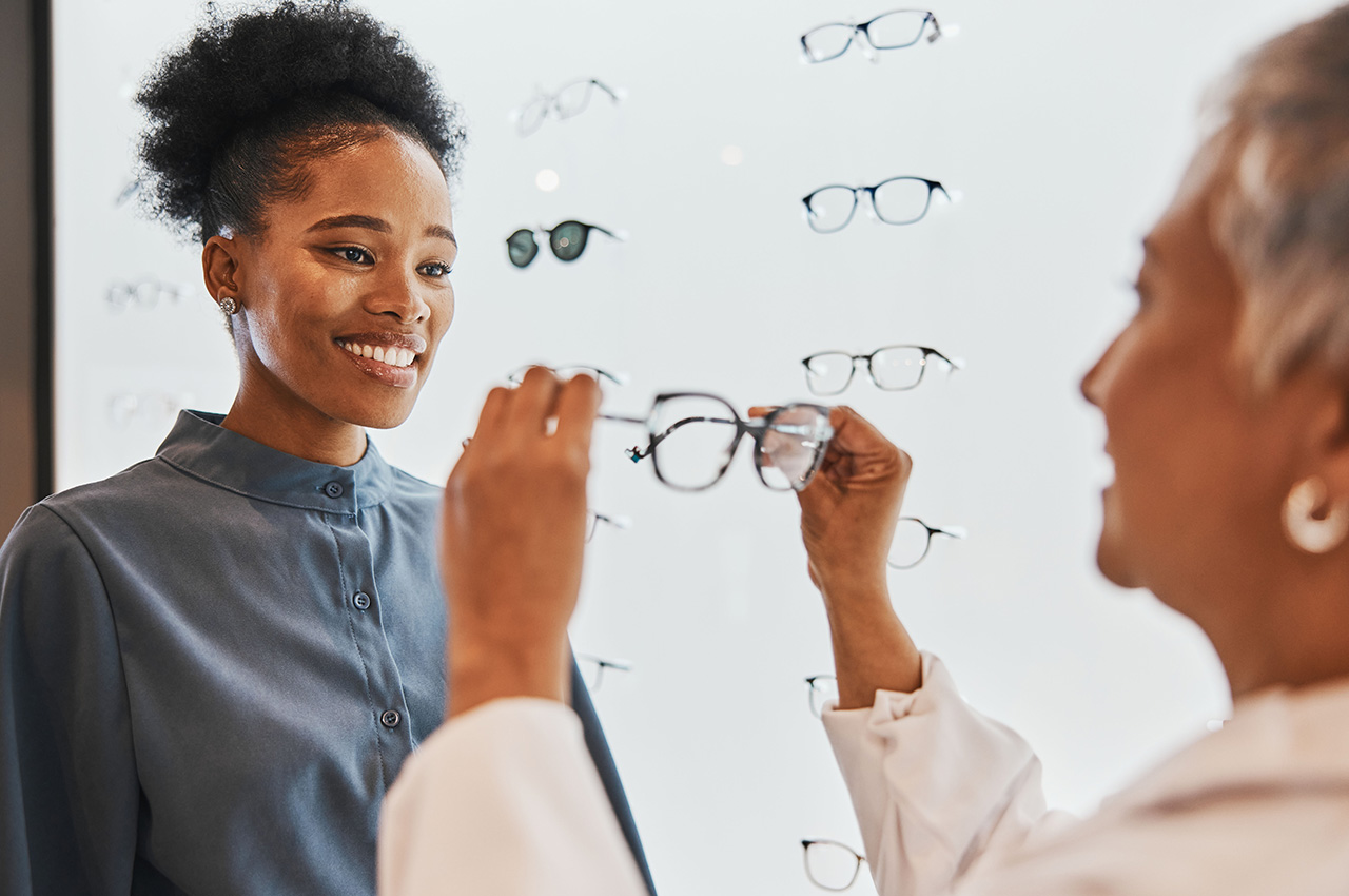 Female Patient Eye Exam